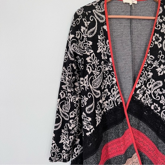 🎉 Ryu Boho Paisley Open Front Cardigan • Small - Picture 3 of 7